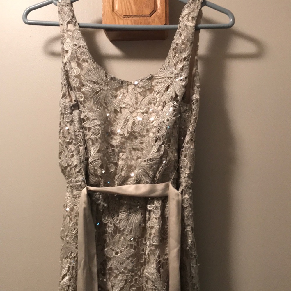 Cocktail dress .silver